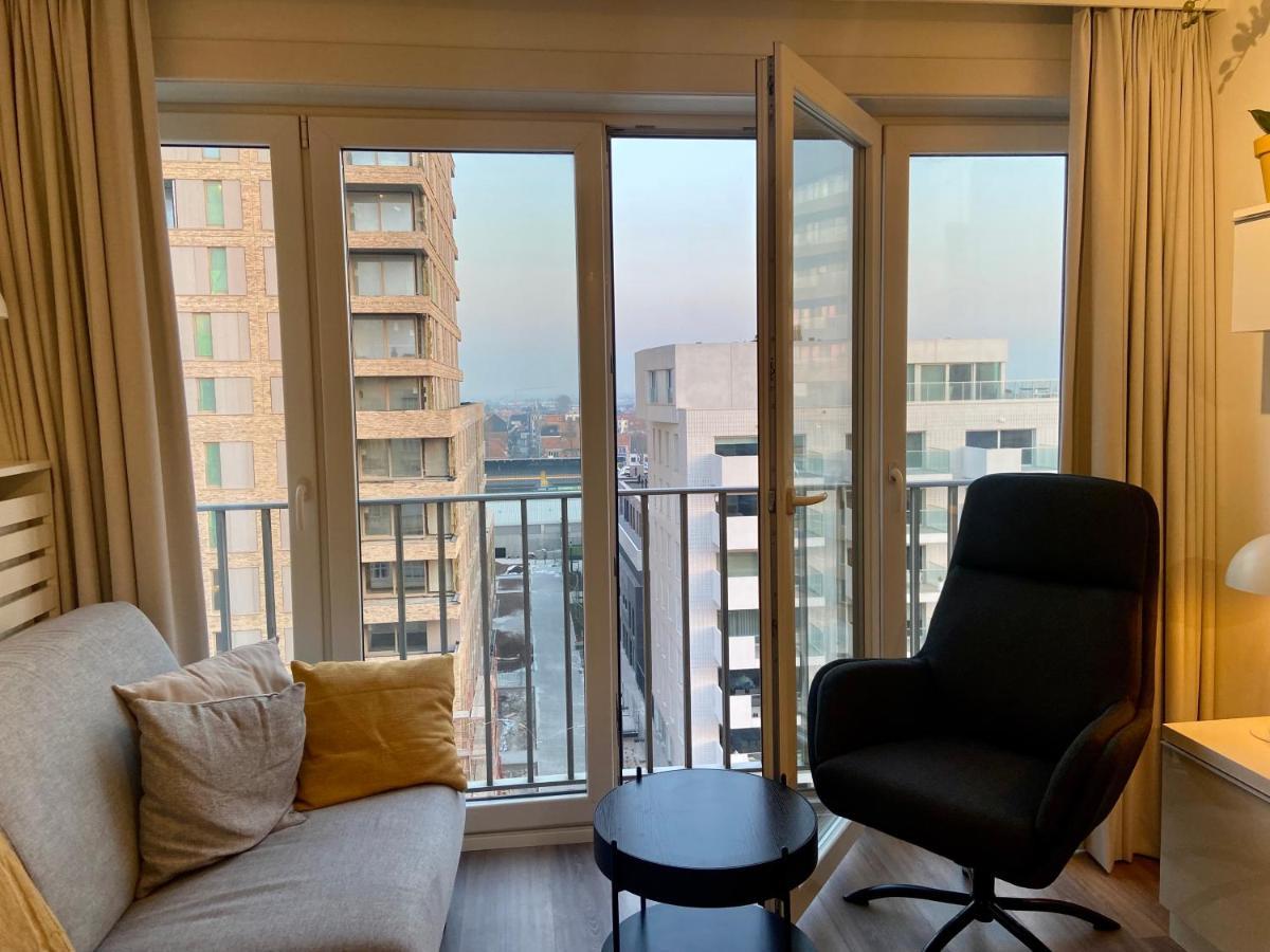 Apartament Moderne Studio Aan Zee Ostenda Zewnętrze zdjęcie